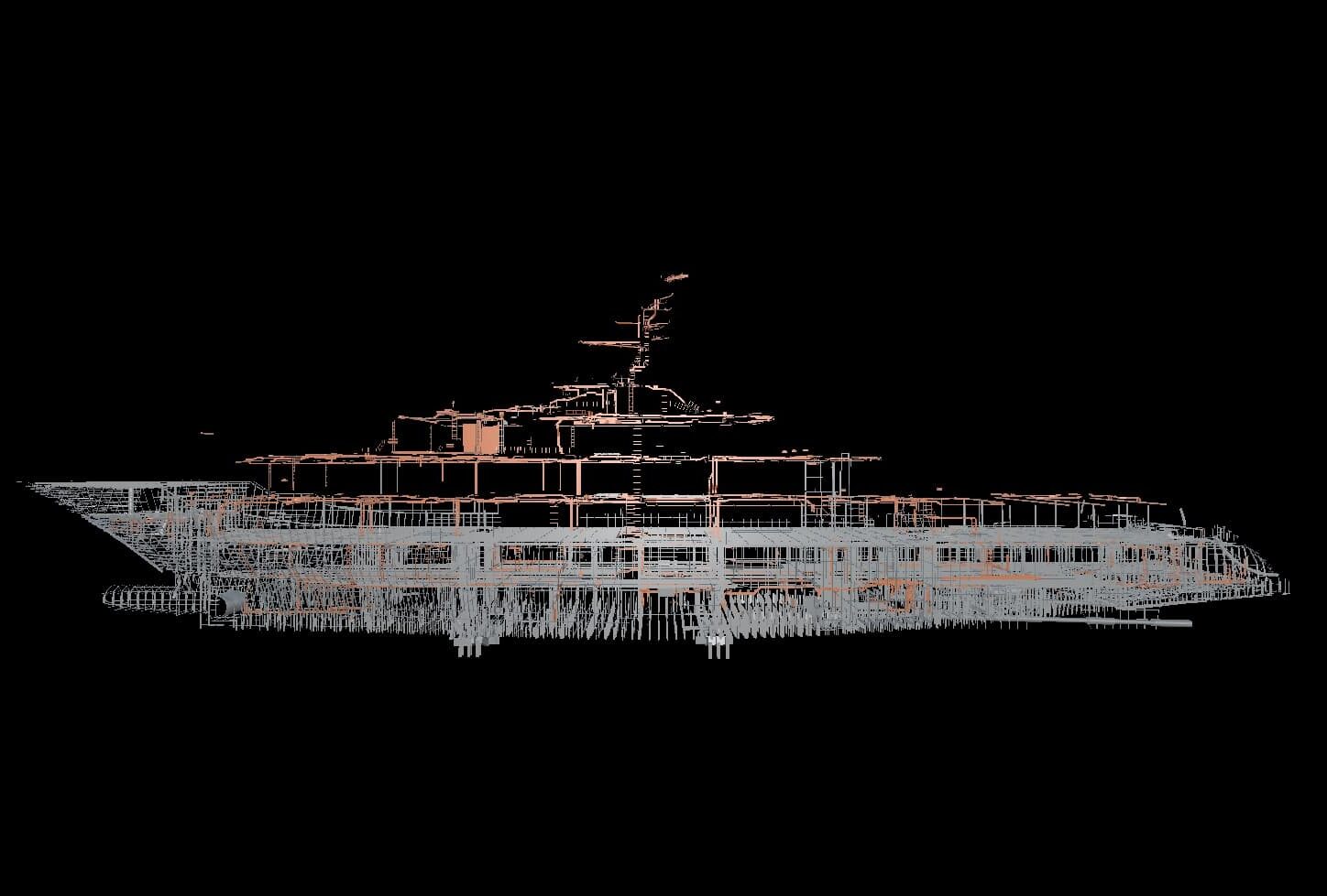 ALFA NERO Engineering Wireframe - Detailed structural analysis